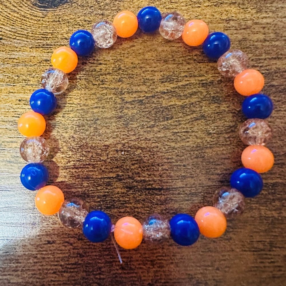 Beautiful handmade bracelet with glass beads